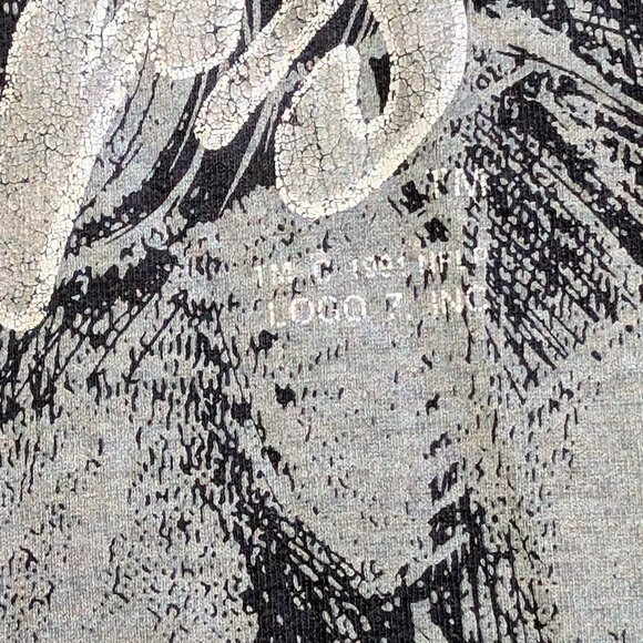 1991 Los Angeles Raiders All Over Print AOP Logo 7 Tultex Single Stitch T-Shirt - Picture 3 of 7